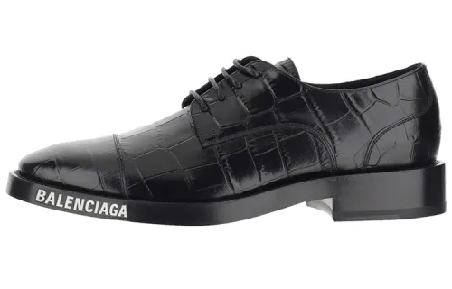 Balenciaga Herre Derby Flat Shoes 'Black'