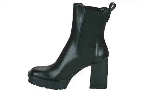 KARL LAGERFELD / Karl Lagerfeld Jeans Leather Crew Chelsea Boots Women's Black