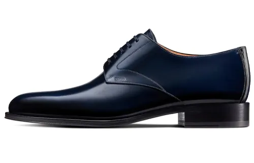 DIOR Timeless Dress Shoes Men's Marine Blue
