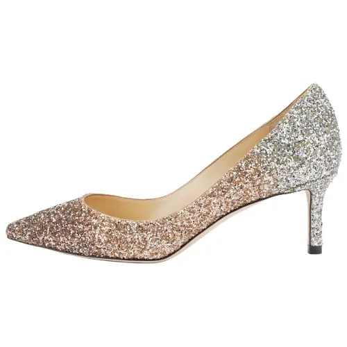 Jimmy Choo Romy Slim Heel High Heels 6cm Women's Rose Gold