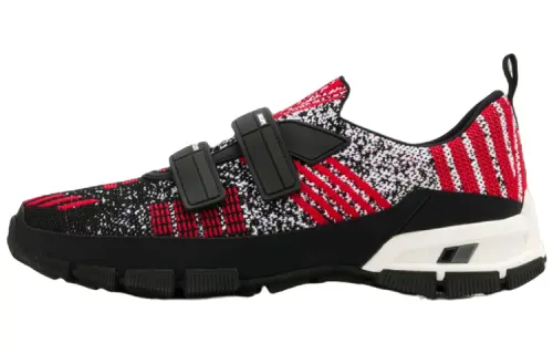 PRADA Casual Shoes Men's Black Red