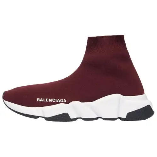 Balenciaga Speed High top Casual Shoes Women's Fuchsia