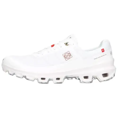 On x LOEWE Cloudventure Fabric Cushioning Low top Sports Casual Shoes Men's White