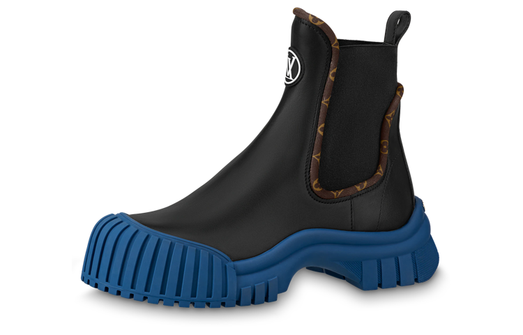 LOUIS VUITTON Ruby Flat Ranger Boots 'Black' Women's