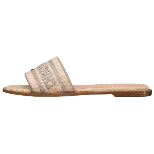 DIOR Dioriviera Quiet Slide Slippers Women's Beige
