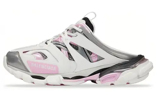 Balenciaga Track Mule White Pink Women's