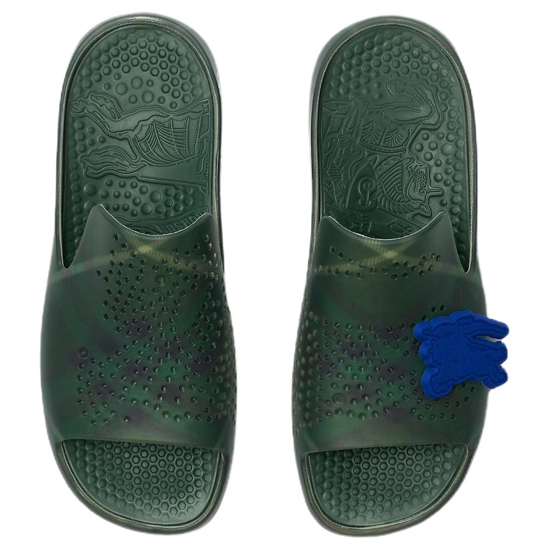 Burberry Slide Slippers Men's Green