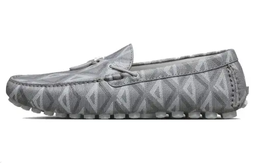 DIOR Mocassin Grey Cd Diamond Leather