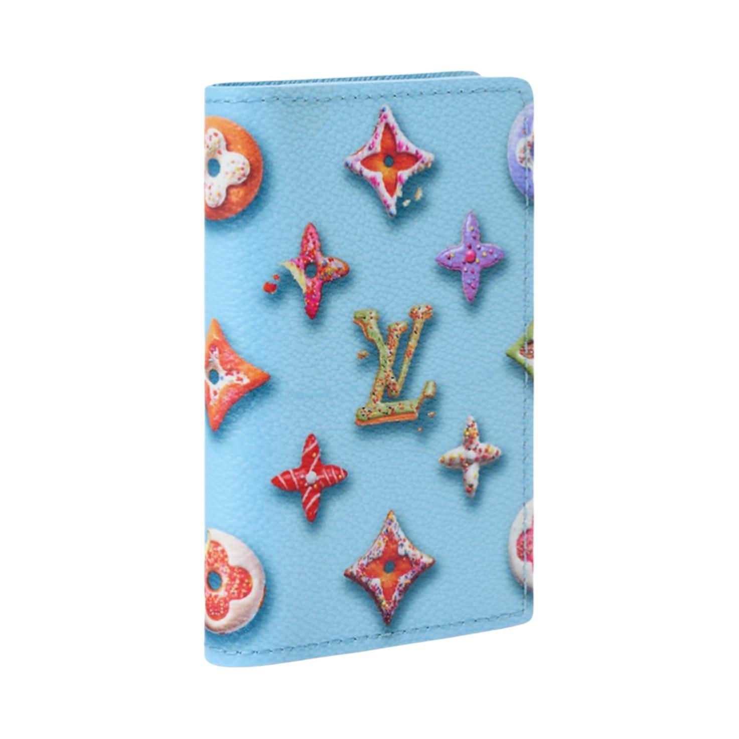 Мужской кошелек Louis Vuitton Monogram Donuts (синий) — фото 2