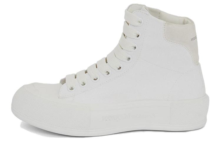 Женские кроссовки Alexander McQueen Deck (белые)