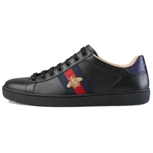 Gucci Wmns Ace Embroidered Low 'Black' Women's