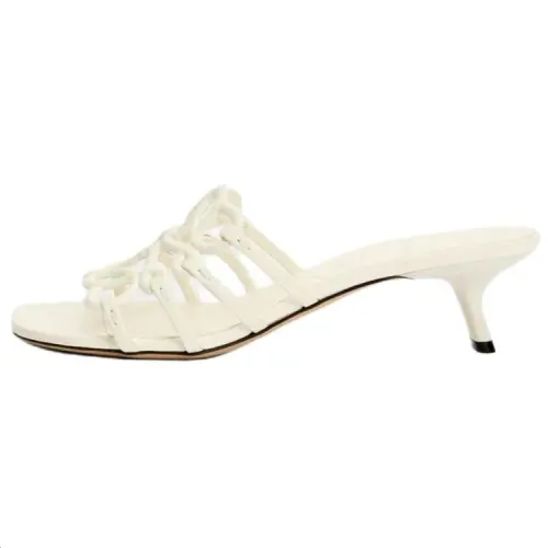 LOEWE Petal Slide Slippers 4.5cm Women's White