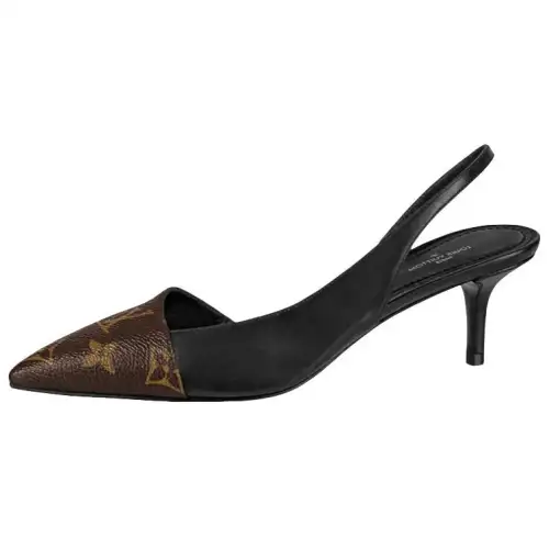 LOUIS VUITTON Chérie Slim Heel High Heels Women's Monogram Color