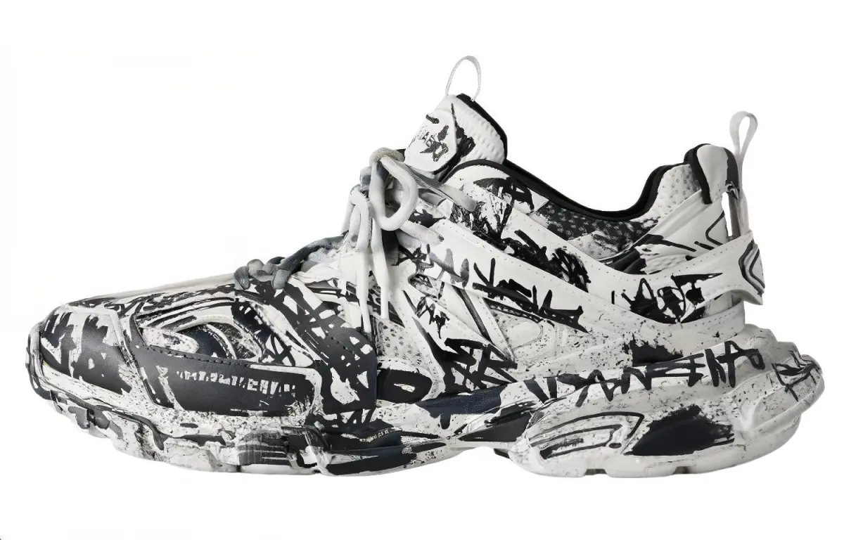 Balenciaga Track White Black Graffiti