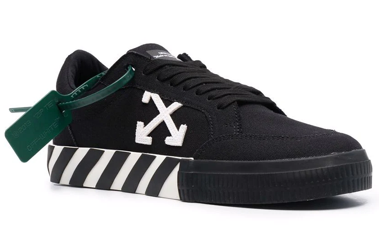 OFF WHITE Vulcanized Low Canvas 'Black White'