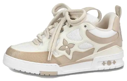 LOUIS VUITTON Skate Low top Skateboard Shoes Men's Light Umber