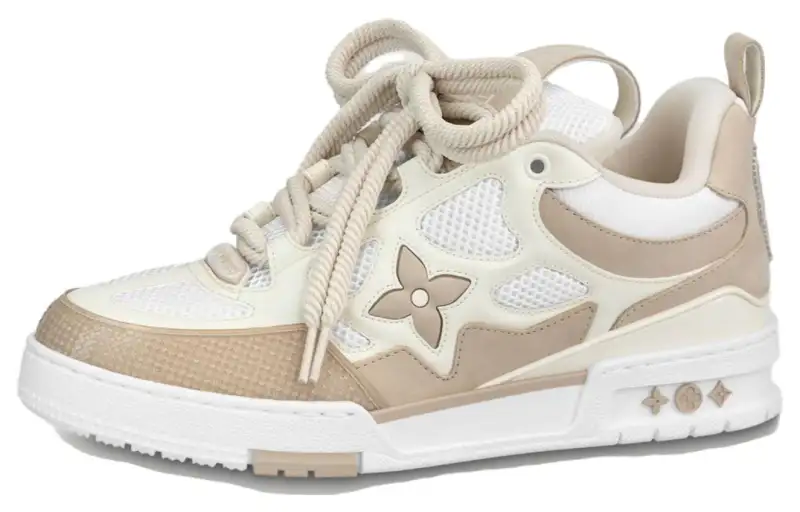 LOUIS VUITTON Skate Low top Skateboard Shoes Men's Light Umber