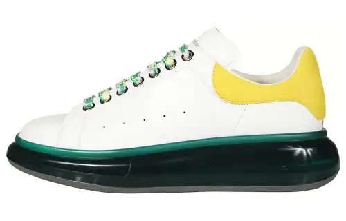 Alexander McQueen Alexander McQueen Oversized cowhide transparent sole low-top lifestyle shoes men's white