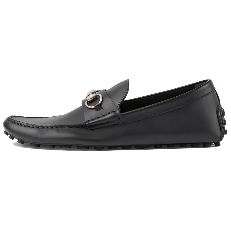 Мужские лоферы Gucci Horsebit (черные)