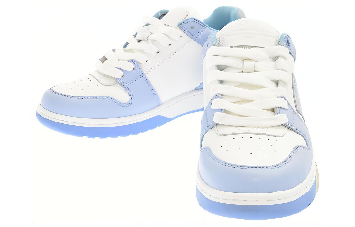 Мужские кеды OFF-WHITE Out Of Office (бело-синие) — фото 6