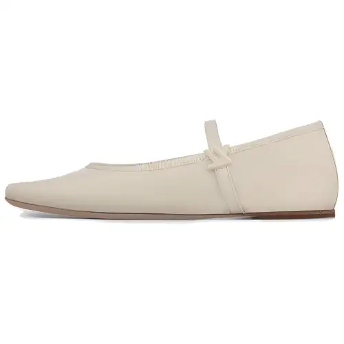 LOUIS VUITTON Romy Patent Leather Flat Mary Jane Shoes Women's Light Umber