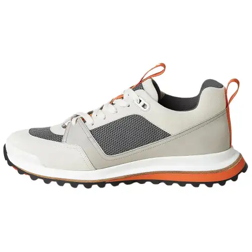 HERMES Leader Low top Casual Shoes 4.1cm Men's Quartz Gray