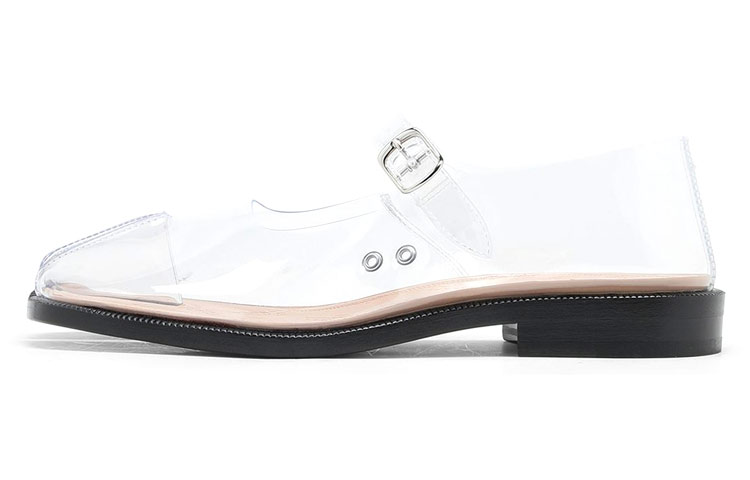 Женские кеды Maison Margiela Tabi (прозрачно-белые)