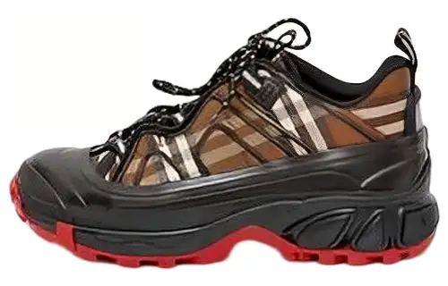 Burberry Lace Up Cushioning Low top Sports Casual Shoes Men's Brown