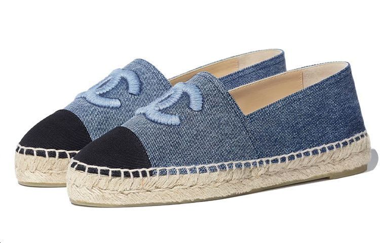 CHANEL Women's Casual Shoes Women's Denim Blue