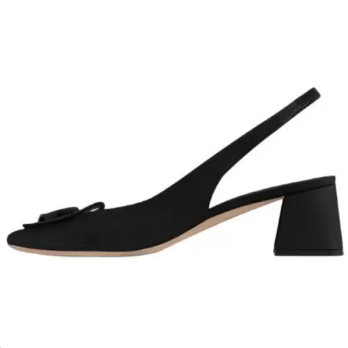 LOUIS VUITTON Shake Chunky Heel High Heels 5.5cm Women's Black
