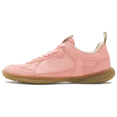 Burberry Matri Leather Low top Casual Shoes Women's Pink