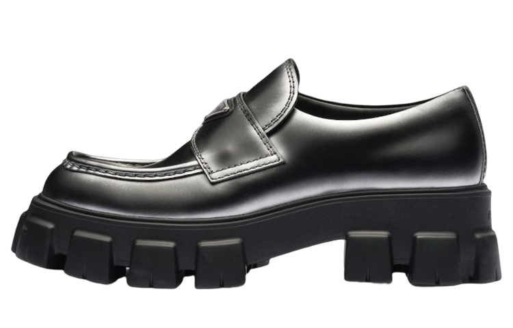 Мужские лоферы Prada Monolith (черные)