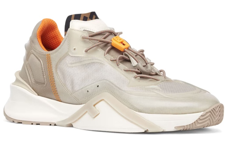 FENDI Runner Low Top Ash Grey/Orange