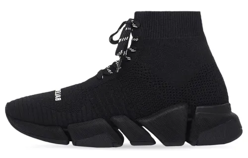 Balenciaga Women's Speed 2.0 Lace Up Sneaker 'Black'
