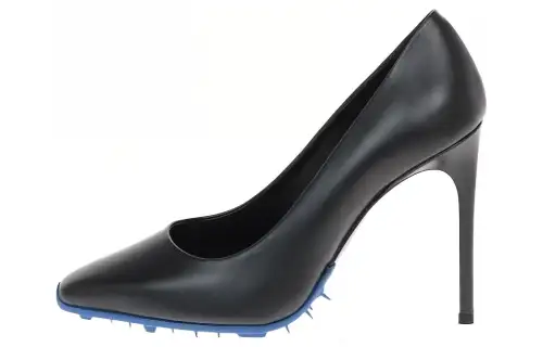 OFF-WHITE Spike Leather Pumps Black Women's