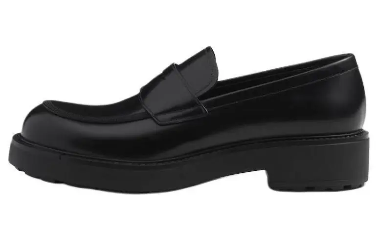 PRADA Penny-slot Leather Loafers