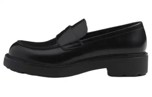 PRADA Penny-slot Leather Loafers