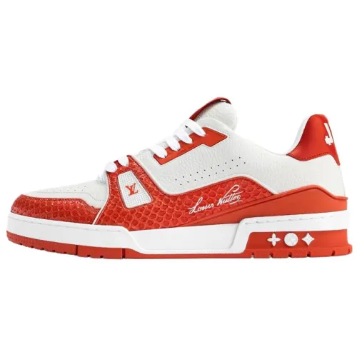 LOUIS VUITTON Trainer Low top Skateboard Shoes Men's Orange