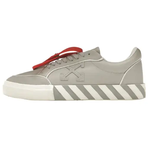 OFF WHITE Vulc Leather Sneaker Grey