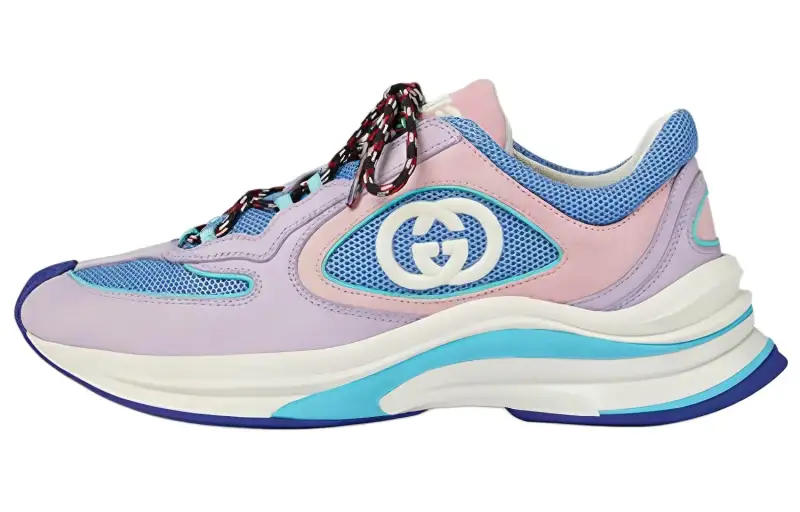 Gucci Wmns Run Sneaker 'Lilac Suede' Women's