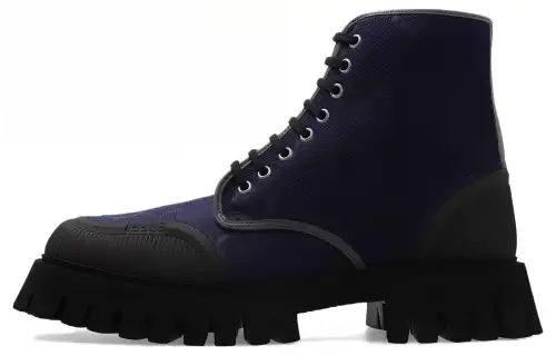 Gucci Lace Up Boot 'Maxi Gg - Navy'