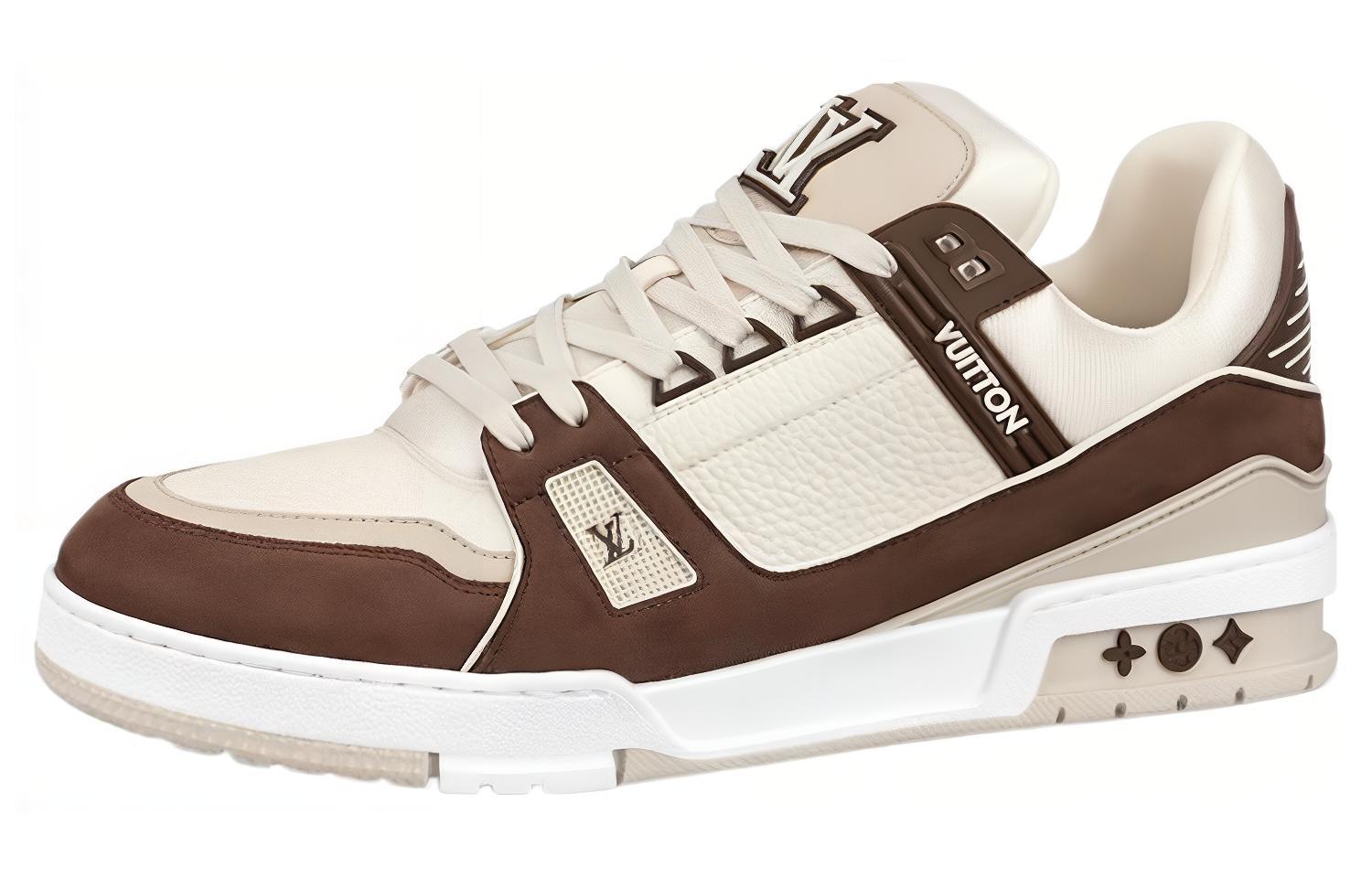 Женские кеды LOUIS VUITTON Trainer (коричневые)