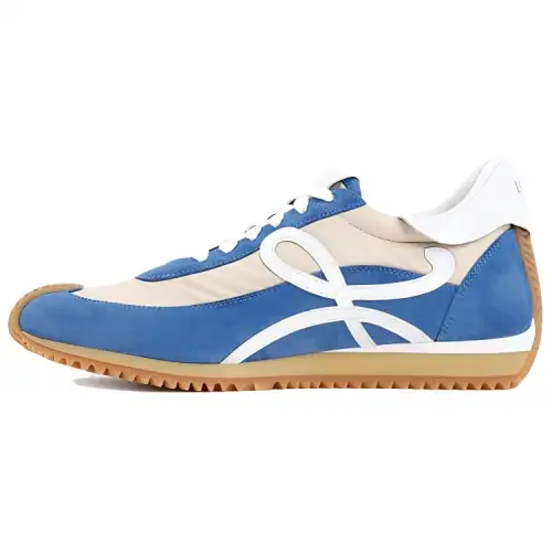 LOEWE Flow Runner Leather, Nylon Low top Casual Shoes Men's Dodger Blue