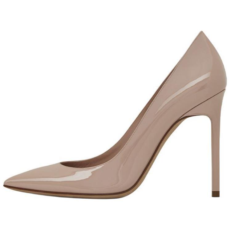 SAINT LAURENT Anja Lightweight Slim Heel High Heels 9cm Women's Dark Pink