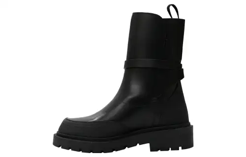 DIOR Empreinte Leather Ankle Boots Women's Black