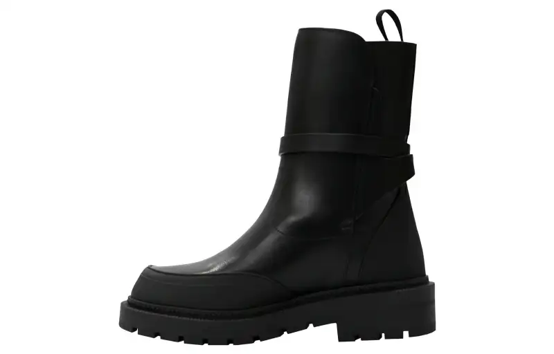 DIOR Empreinte Leather Ankle Boots Women's Black