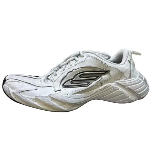 Balenciaga Monday Leather Low top Chunky Sneakers Men's White