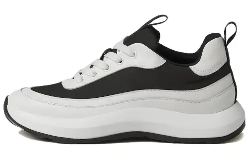 HERMES Gramme Leather Low top Casual Shoes Women's Black White