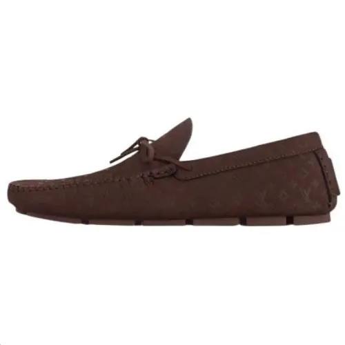 LOUIS VUITTON Driver Loafers Men's Brown