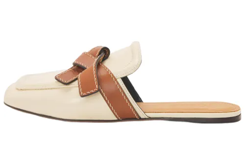 LOEWE Gate Closed Toe Slippers Women's White